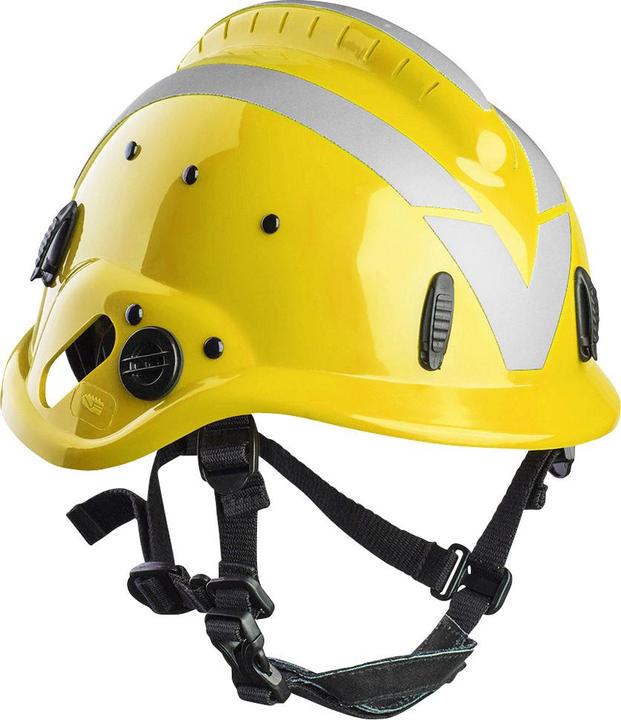 Vallfirest Forest fire helmet VFT1, yellow (RAL1023) with silver reflex (52 - 65 cm)