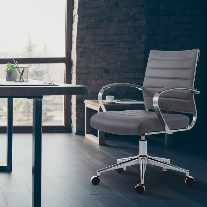 Image du produit CLP Chaise de bureau Oakland réglable en hauteur et pivotante