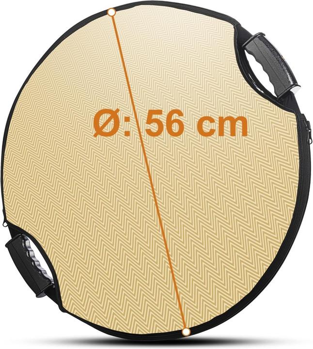 Walimex pro Pro 5 in 1 Faltreflektor wavy comfort (Faltreflektor, 56 cm)