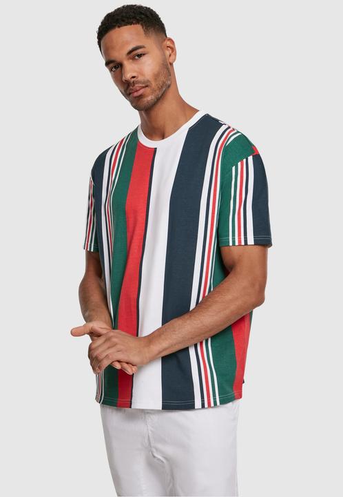 Actual product image Urban Classics Heavy Oversized Big AOP Stripe Tee (M)