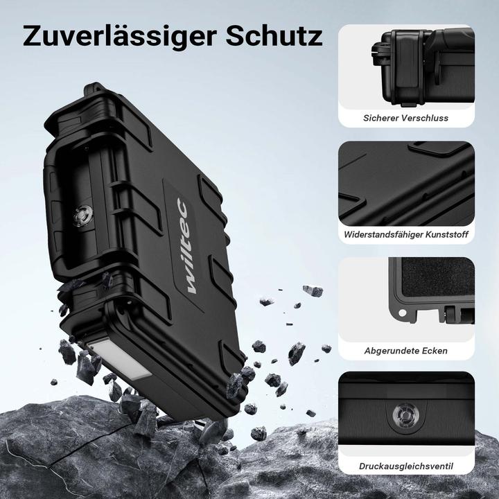 Actual product image Wiltec Universal case 19x17x6cm waterproof Transport case Case Protective case