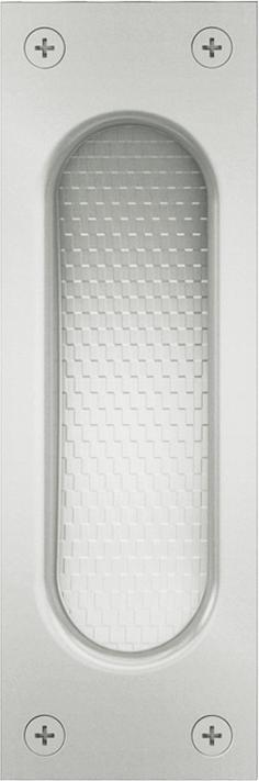 Produktbild FSB Schiebetürmuschel 42 4211 Aluminium F1 / naturfarbig käntig blind Länge 120 mm Breite 40 mm
