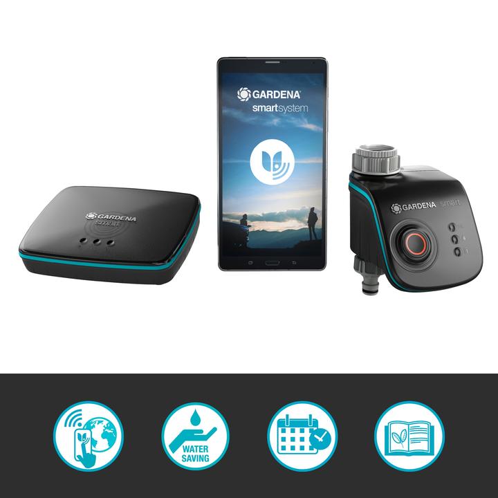Immagine prodotto Gardena Set di controllo intelligente dell'acqua (Kit di irrigazione)