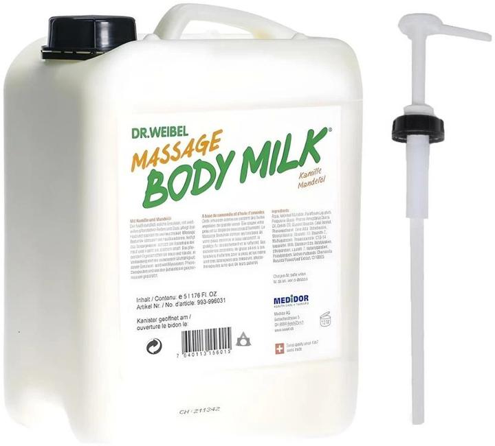 Medidor Lait de massage pour le corps Dr. Weibel (5000 ml)
