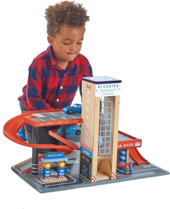 Produktbild Tender Leaf Toys Autowerkstatt Blue Bird
