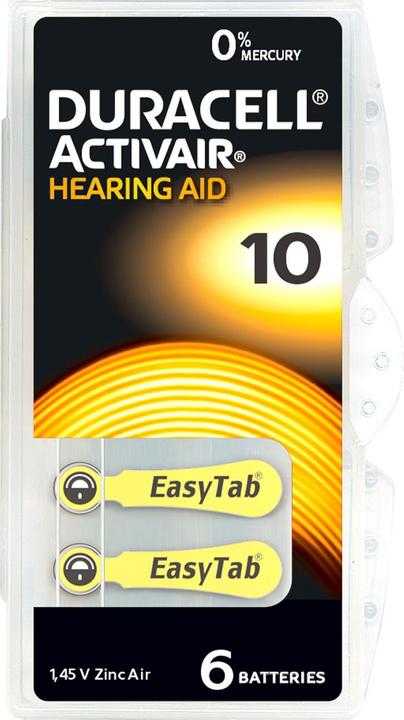 Produktbild Duracell Activair 10 (6 Stk., Gerätespezifisch, 90 mAh)