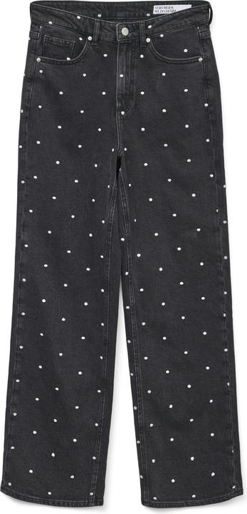 Vero Moda VMTESSA Hohe Taille Weiter Beinschnitt Jeans Weit geschnitten (W25/L30)