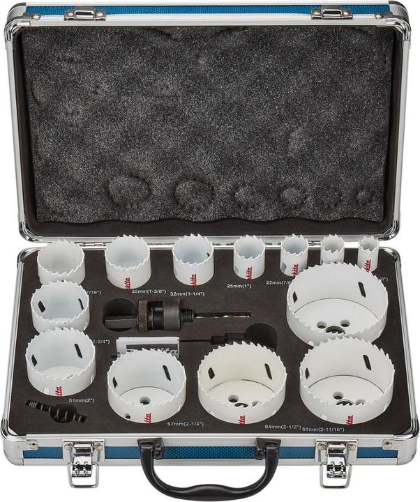 Produktbild Makita D-47307 Lochsägen-Set 16teilig (16, 19, 22, 25, 32, 35, 37, 44, 51, 57, 64, 68, 76 mm)