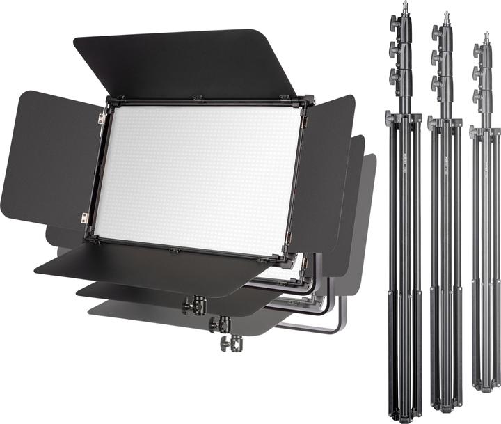 Actual product image Walimex LED Niova 150-F Pro 150W Bi Color Set3 (Surface luminaire)