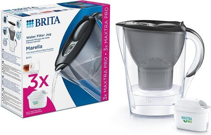 Actual product image Brita Marella Grafit + 3 MAXTRA PRO Pure Performance (2.40 l)