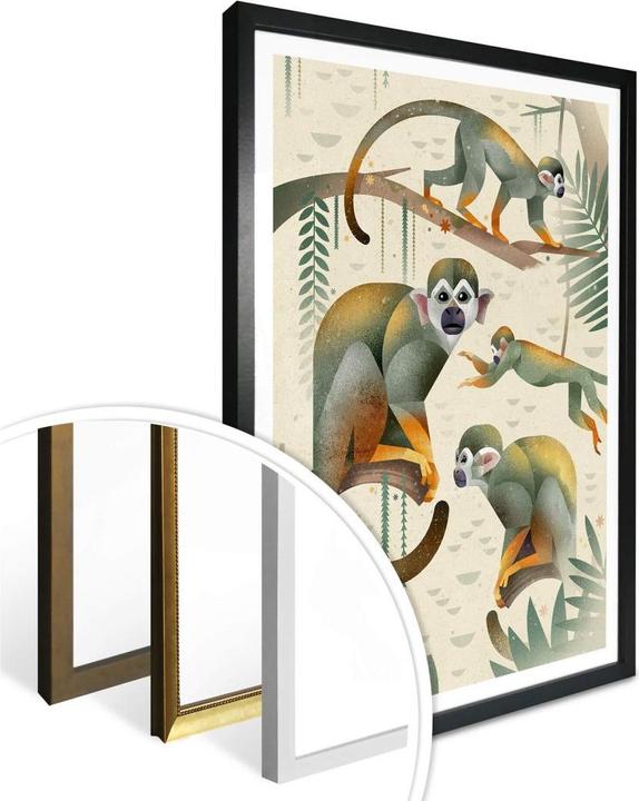 Image du produit Trenddeko Singes écureuils (80 x 100 cm)