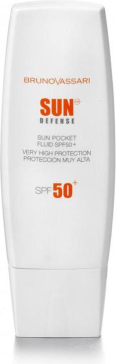 Actual product image Bruno Vassari Sun Defense Mattifying Micro-Spheres Uv Protection Sunscreen Fluid - 50 Ml (Sun cream face, 50 ml)