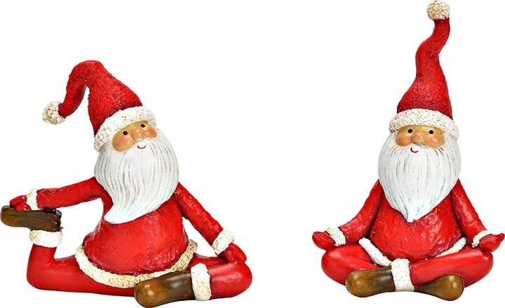 Produktbild G. Wurm Yoga Nikolaus aus Poly rot 2-fach, (B/H/T) 12x10x5cm 9x13x5cm