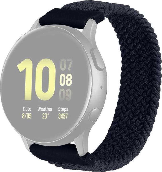 Produktbild Cover-Discount 22mm Nylon Armband Loop schwarz (22 mm, Silikon)