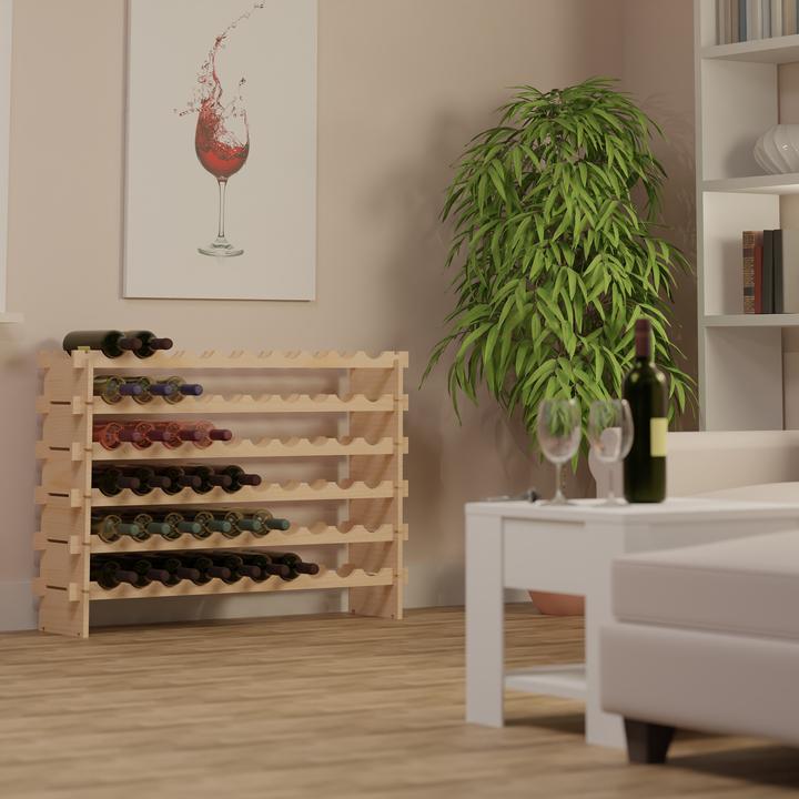 Immagine prodotto Relaxdays Weinregal (103 x 25 x 73 cm, 60 Fl.)
