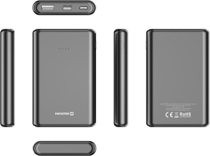 Productafbeelding Swissten KRACHTBANK 5000 mAh 10W (5000 mAh, 10 W, 18.50 Wh)