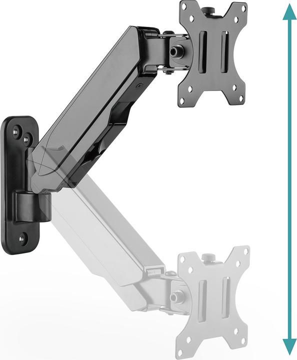 Actual product image Digitus Universal Single Monitor Mount with Gas Spring, Wall Mount (Wall, 32")