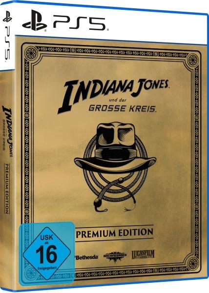 Productafbeelding Bethesda Indiana Jones und der grosse Kreis Premium Edition (PS5) (USK) (PS5, DE)