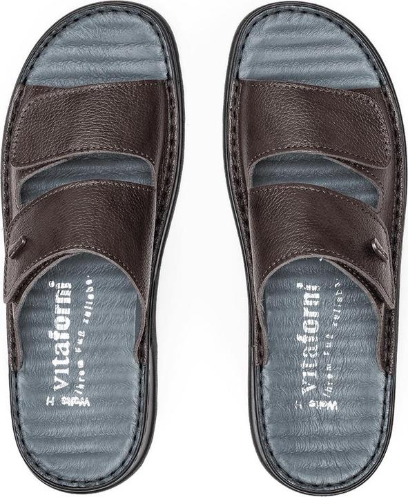 Actual product image Vitaform Pantoletten Herren Weite H Softnappaleder (42)