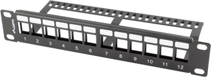 Actual product image Lanberg patch panel blank 12 port 1U