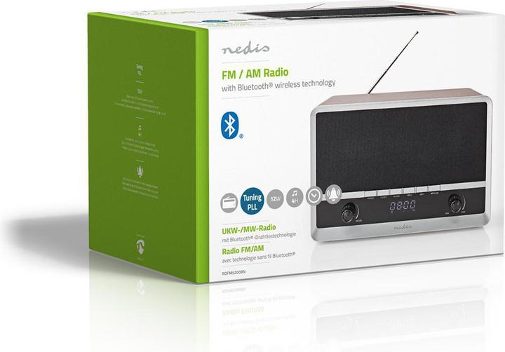Actual product image Nedis FM radio RDFM5200BN (FM, AM, Bluetooth)