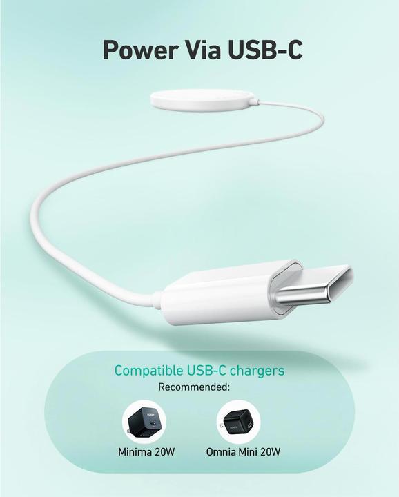 Actual product image Aukey Aircore Magnetic Charger (15 W)