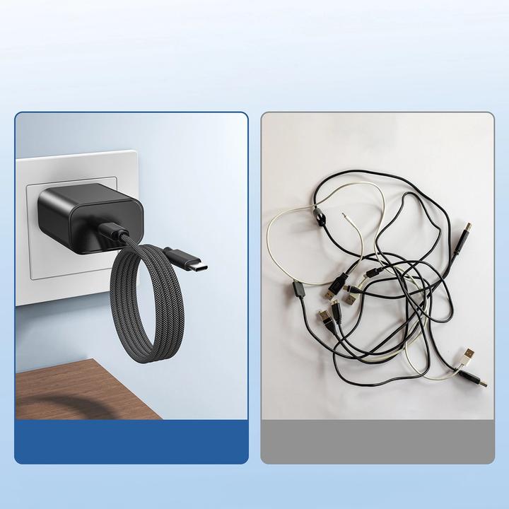 Produktbild Choetech XCC-1054 240W Cable with Power Delivery 3.1 USB-C Magnetic 1.2m - Black (1.20 m, USB 3.1, 240 W)