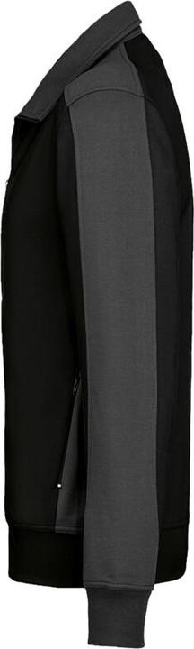 Actual product image Hakro Sweat jacket Contrast Perf black/anthracite size 6XL (6XL)