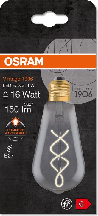 Produktbild Osram Vintage 1906 Led Edison (E27, 5 W, 140 lm, 1 x, G)