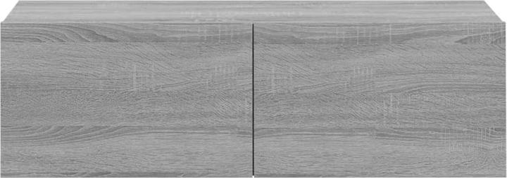 Actual product image VidaXL 3-tlg. TV-Schrank-Set Grau Sonoma Holzwerkstoff,Farbe: Grau (100 x 30 x 30 cm)