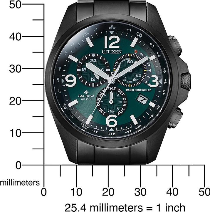 Produktbild Citizen CB5925-82X Eco-Drive Funkuhr 42mm 20ATM (Analoguhr, Funkuhr, Chronograph, Gangreserveanzeige, 42 mm)