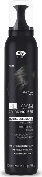 Image du produit Lisap Re.Foam 14 brun foncé 200 ml. (200 ml, Mousse coiffante)