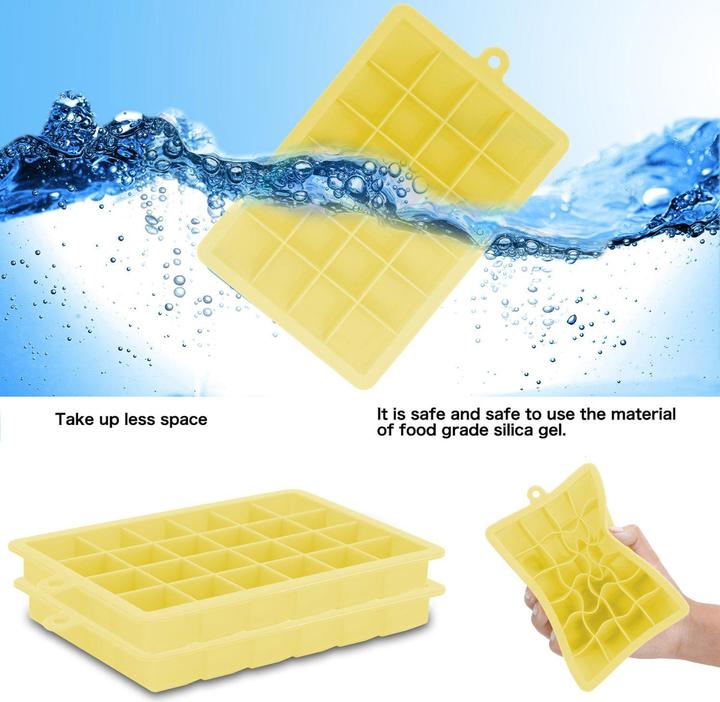 Produktbild Intirilife 2x Eiswürfelformen 2er Set à 24 Fächer