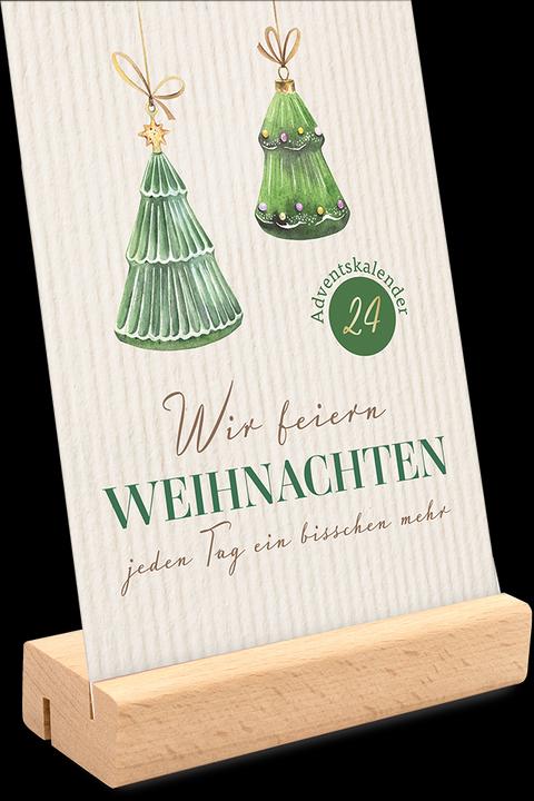 Produktbild Aufsteller Holz-Adventskalender