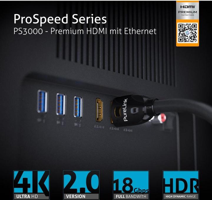 Produktbild Purelink HDMI (Typ A) — HDMI (Typ A) (4 m, HDMI)