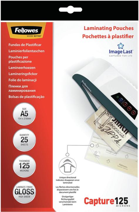 Actual product image Fellowes Capture 125 (A5, 25 Piece, 125 µm)