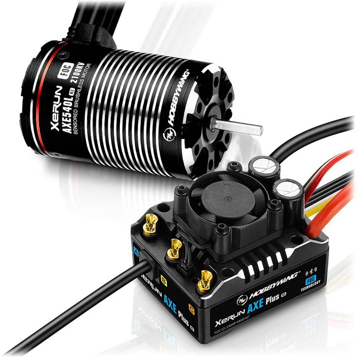 Actual product image Hobbywing AXE Plus R3 Combo 2100 kV 2-6S brushless drive set