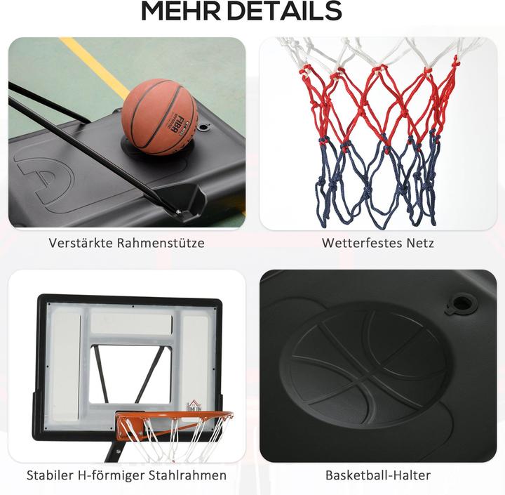 Produktbild Homcom Basketballständer mit Rollen