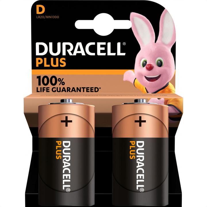 Image du produit Duracell Plus (2 pcs, D, 15000 mAh)