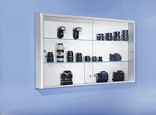 Actual product image eurokraft pro Sliding door display case