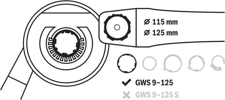 Produktbild Bosch Professional Zubehör Absaughaube mit Bürstenkranz, 115 / 125 mm