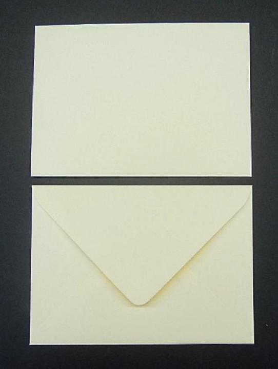 Produktbild Blanke Briefumschläge 120x180mm 120g/qm gummiert VE=100 Stück candle light (100 x)