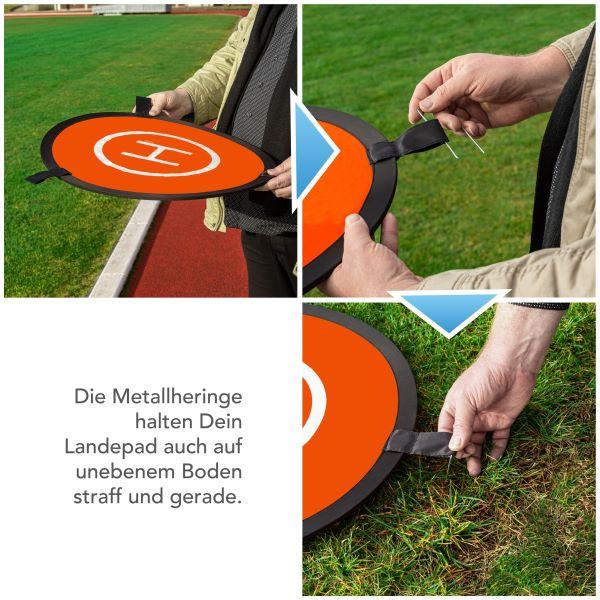 Actual product image mantona 23061 Drone landing pad (Drone landing site, DJI Mavic 2, DJI Mavic Air 2 S, DJI Mavic Pro, DJI Mavic 2 Zoom, DJI Mavic 3, DJI FPV, DJI Phantom 4)