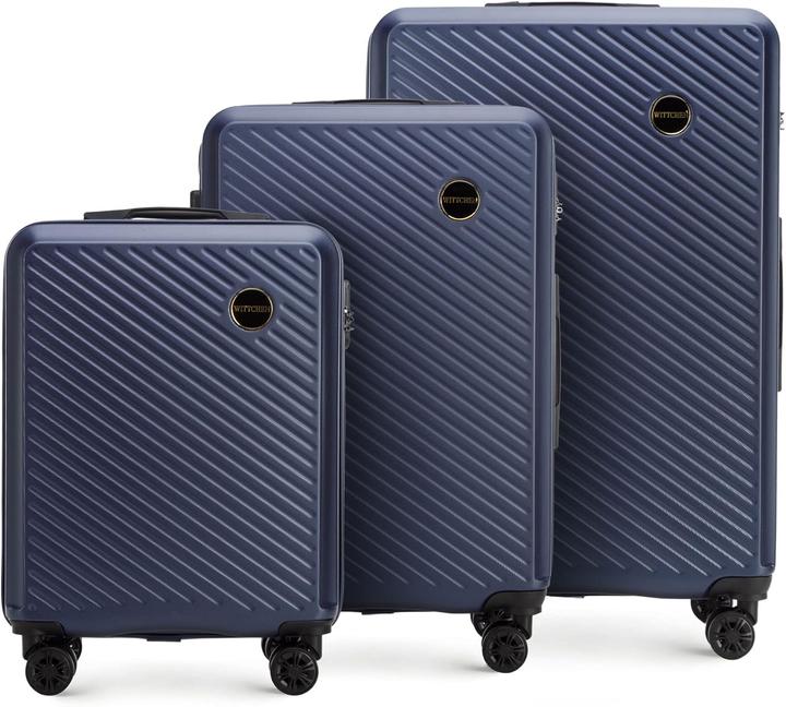 Produktbild Wittchen 3-teiliges Hartschalen-Kofferset Circle Line (96 l, Handgepäck (bis 50l), M (50 - 90l), L (90 - 115l))