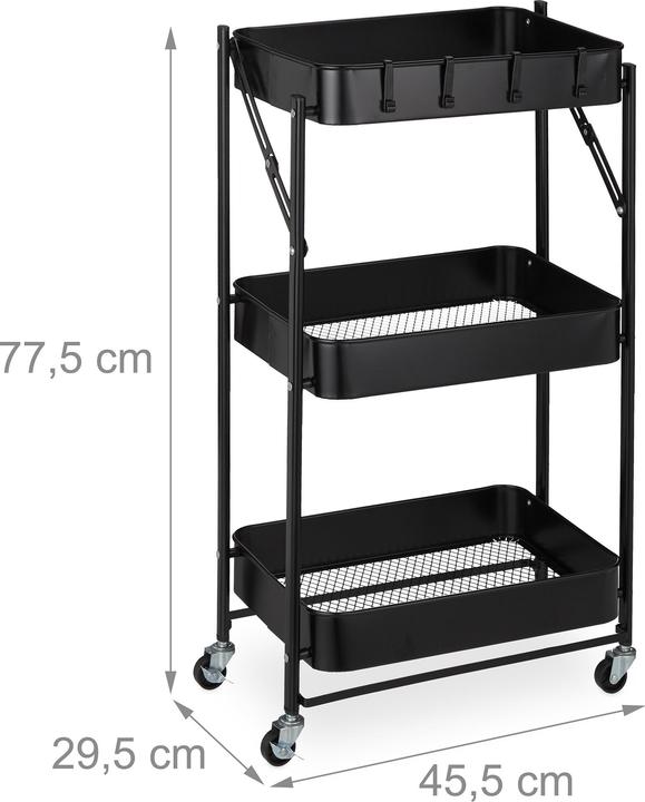 Image du produit Relaxdays trolley sur roues