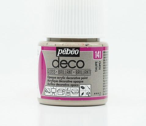 Actual product image Pebeo Deco Glossy acrylic paint (Taupe, 45 ml)