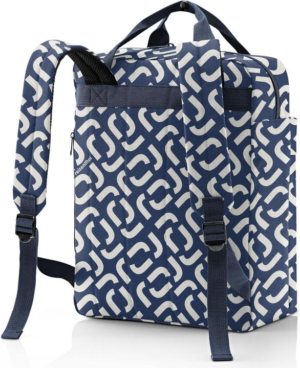 Image du produit reisenthel Sac à dos Allday M Signature Navy bleu/blanc (15 l)