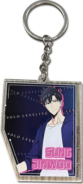 Actual product image GEE Solo Leveling acrylic keyring Sung Jinwoo Character