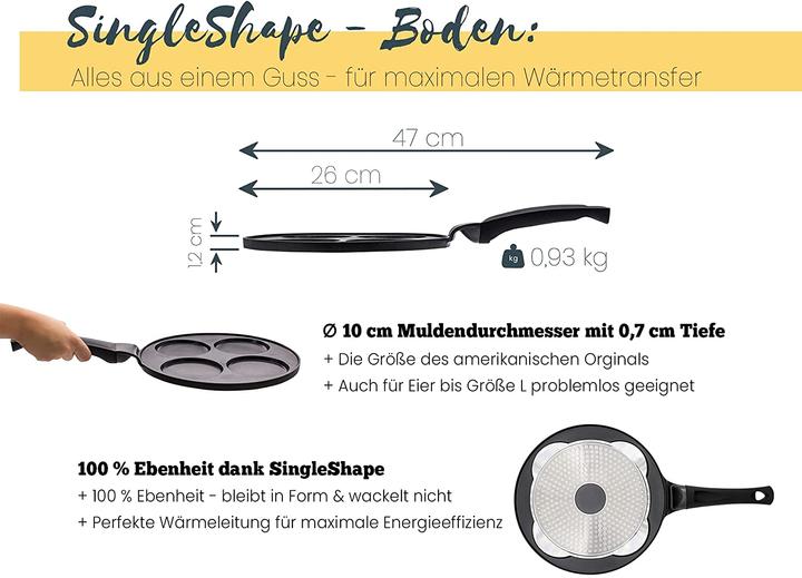 Produktbild Endusor Pancake Pfanne (26 cm, Bratpfanne, Aluminiumguss)