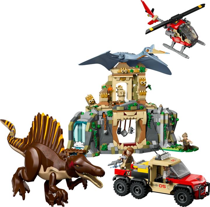 Actual product image LEGO Spinosaurier & Quetzalcoatlus: Hubschrauber-Einsatz (76976, LEGO DC)